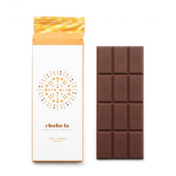 55% Dark Almond Delight Chocolate Bar