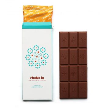 45% Crunchy French Biscuit Chocolate Bar