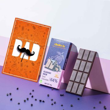 rich dark chocolate bar
