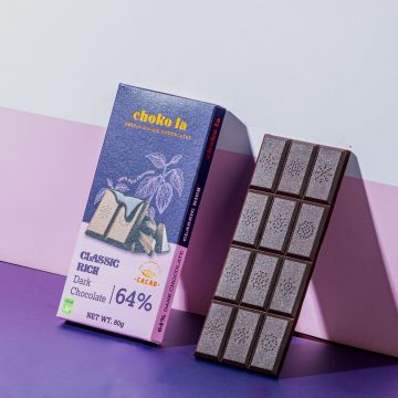 rich dark chocolate bar
