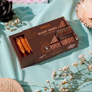Assorted Dessert Squares by Choko La in a gourmet collection