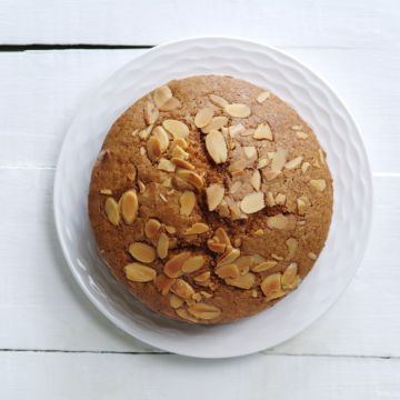 eggless almond tea cake  
