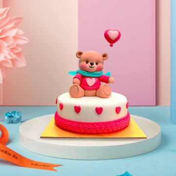 Choko La Greeting Teddy Cake