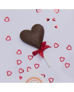 Choko La Milk Chocolate Heart Lollipop
