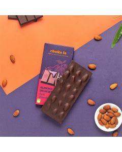 Choko la Almond Delight 55% Dark Chocolate Bar