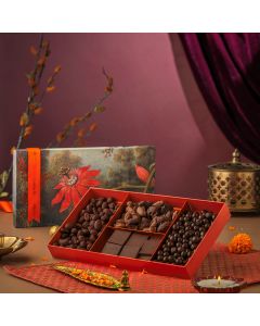Assorted luxury chocolates in Harmony gift hamper
