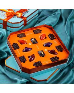 Assorted bonbons and pralines in Choko La signature hamper
