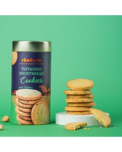 Choko la Pistachio Shortbread Cookies