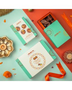 Selection of mendiants and rochers in Choko La's Collective Two hamper