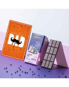 rich dark chocolate bar
