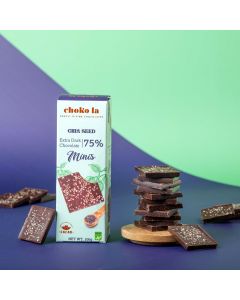 Choko la 75% Chia Seed Chocolate Minis