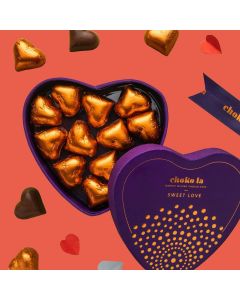 heart shape dark chocolates