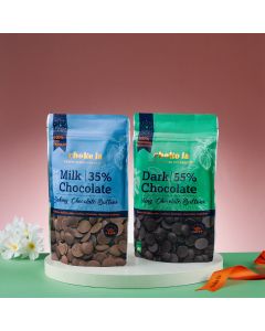 Milk and Dark Chocolate buttons

