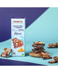 Choko la Orange Peel & Almond Chocolate Minis