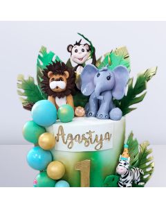 Jungle Theme Cake 