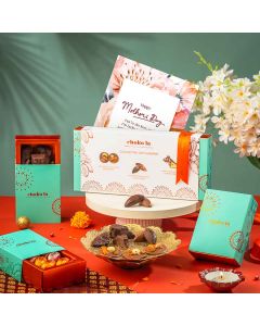 Assorted milk, dark chocolates in gift set
