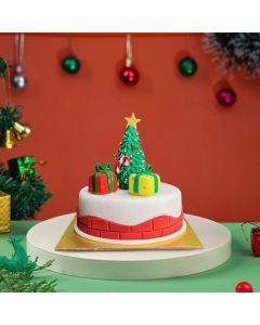 Choko La Christmas Tree Greeting Cake