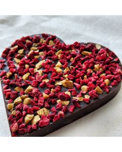 Heart Shape Dark Chocolate With Healthy Seeds