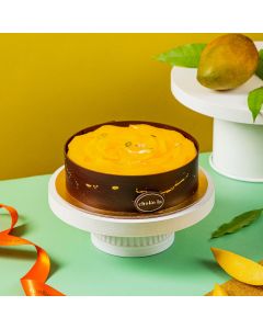 Eggless Tropical Mango Cake