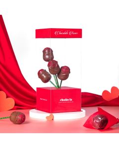 Beautiful rose shaped chocolate bunch