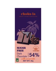 Choko la Sugar Free 54% Dark Chocolate Bar