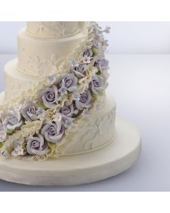Rose Floral Wedding Cake