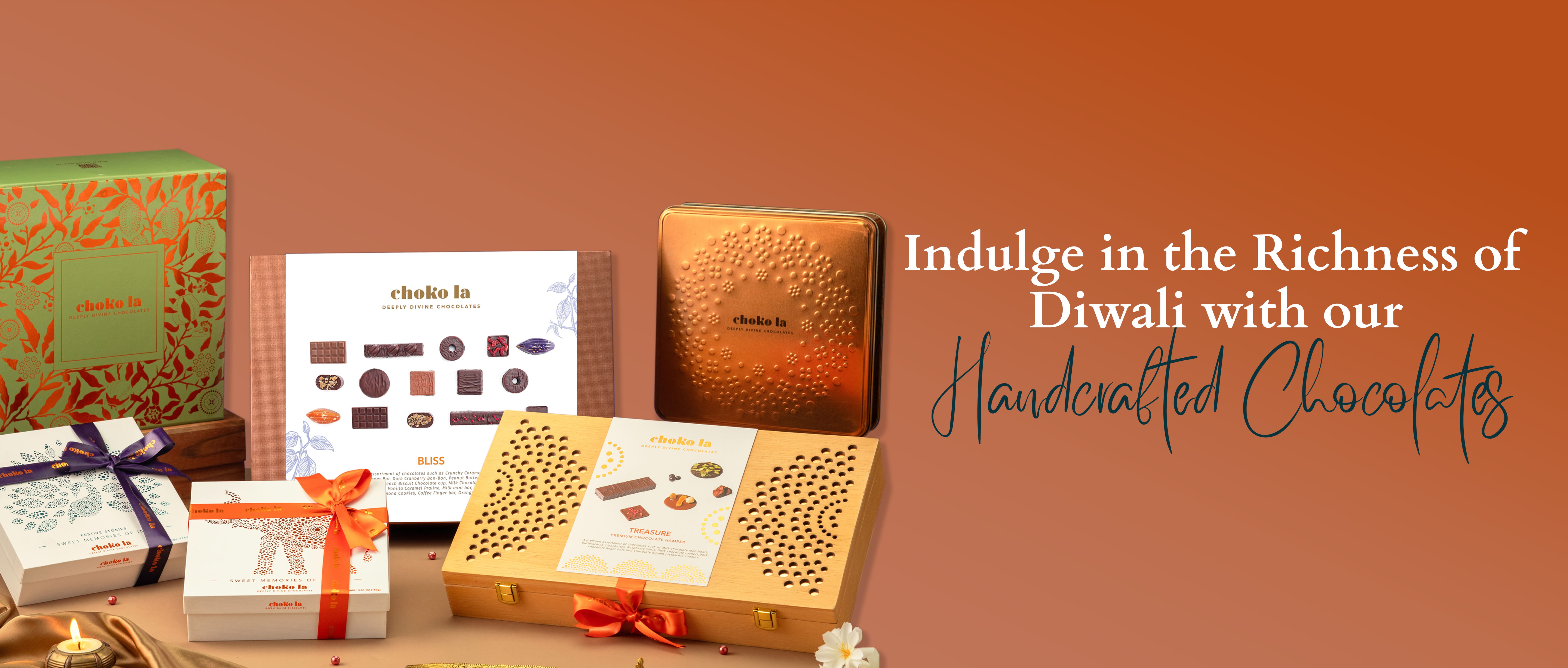 Handcrafted Luxury Chocolate Gift Hampers for Diwali | Choko La